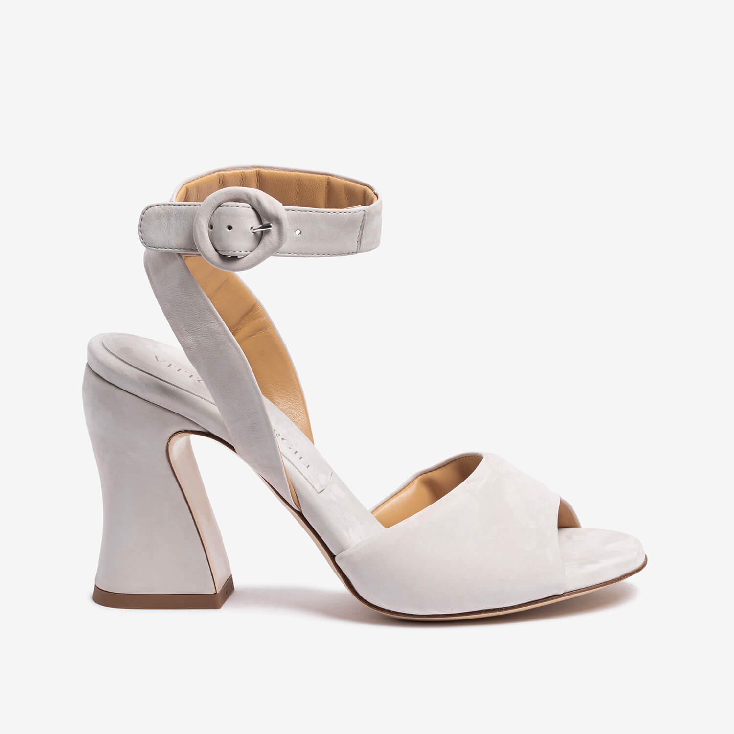 Light grey women s nubuck sandal