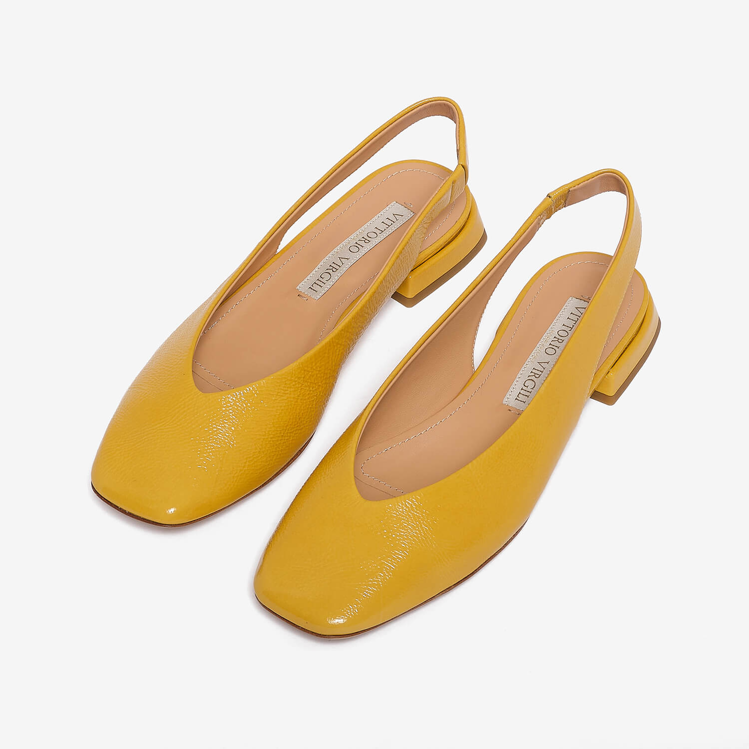 Pale Yellow Flat Shoe